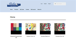 Desktop Screenshot of alishafabrics.ca