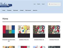 Tablet Screenshot of alishafabrics.ca